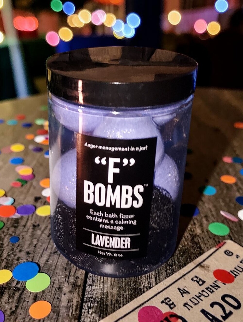 Da Bomb Lavender "F" Bombs Bath Fizzers & Loofah